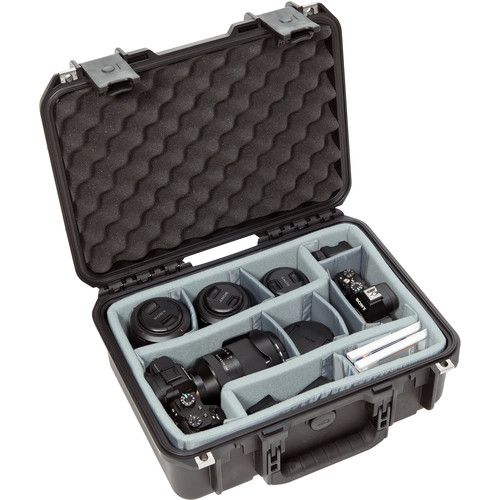  SKB iSeries 1510-6 Case with Think Tank Photo Dividers &?Lid Foam (Black)