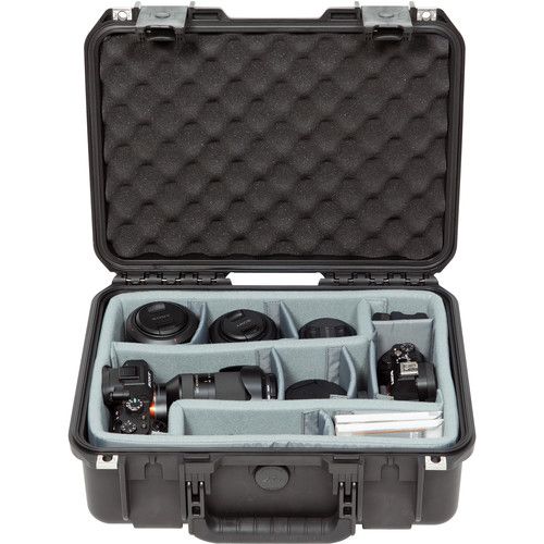  SKB iSeries 1510-6 Case with Think Tank Photo Dividers &?Lid Foam (Black)