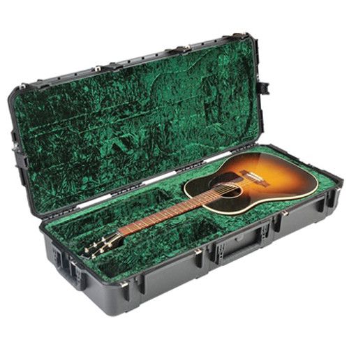  SKB iSeries Waterproof Acoustic Guitar Case with Wheels (Black)