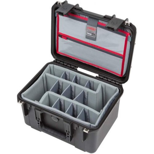  SKB Cases 3i-1510-9DL iSeries 1510-9 Case with Think Tank Designed Photo Dividers & Lid Organizer, WatertightDustproof Injection Molded Outer Shell, Polyester-lined iPadLaptop To