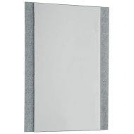 SKB family Silvertone Framed Wall Mirror, 31.5 x .5 x 22 lbs