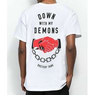 SKETCHY TANK Sketchy Tank Redrum Down With My Demons White T-Shirt