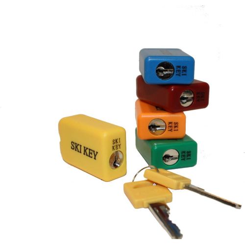  Ski KEY Ski & Snowboard Lock - Family 3 Pack (Keyed Alike) (Assorted)