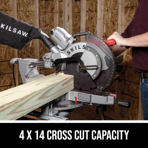  SKILSAW SPT88-01 12 In. Worm Drive Dual Bevel Sliding Miter Saw