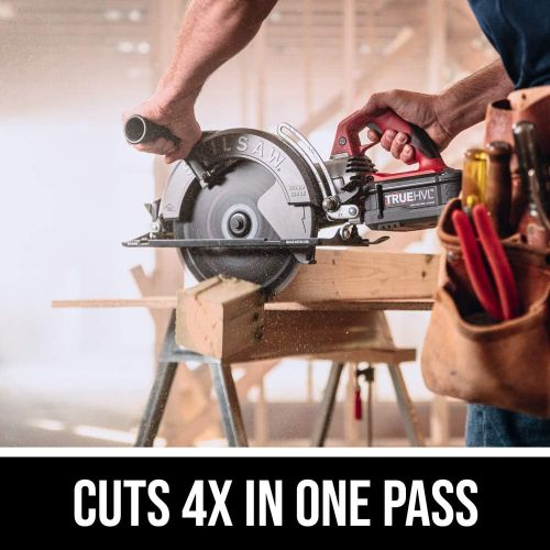  SKIL 10-1/4 TRUEHVL Cordless Worm Drive Skilsaw Circular Saw Kit with 2 Batteries - SPTH70M-21