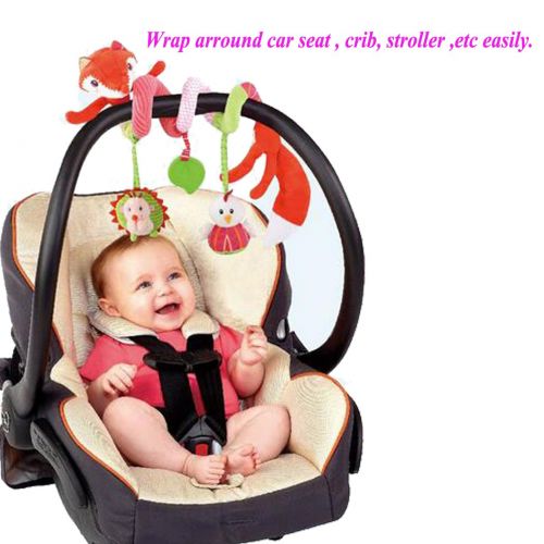 SKK BABY Infant Crib Toy Stroller Activity Spiral and Travel Toy Purple