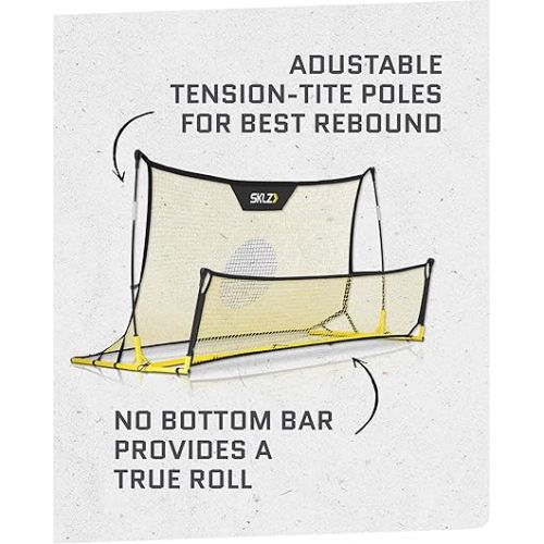 스킬즈 SKLZ Quickster Soccer Trainer Portable Soccer Rebounder Net for Volley, Passing, and Solo Training