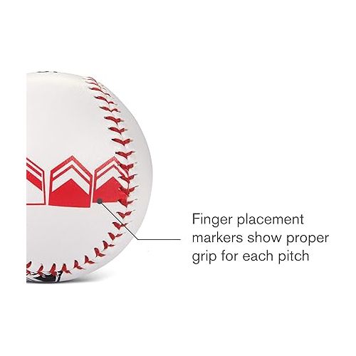 스킬즈 SKLZ Pitch Training Baseball with Finger Placement Markers, White, 1