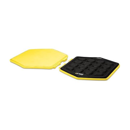 스킬즈 SKLZ Slidez Dual-Sided Exercise Glider Discs for Core Stability Exercises for Hands & Feet, Standard Use,Yellow