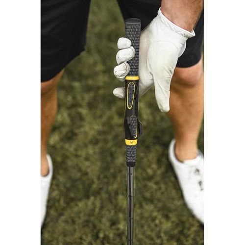 스킬즈 SKLZ Golf Grip Trainer Attachment for Improving Hand Positioning,Black/yellow