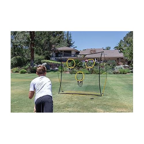 스킬즈 SKLZ Quickster Portable Football Training Net for Quarterback Passing Accuracy (7x7 Feet)