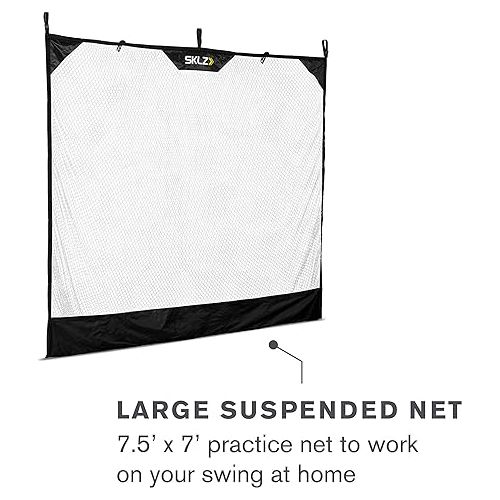 스킬즈 SKLZ Baseball, Softball, and Golf Hanging Net for Hitting, Pitching and Driving Practice (7-feet X 7.5-feet)