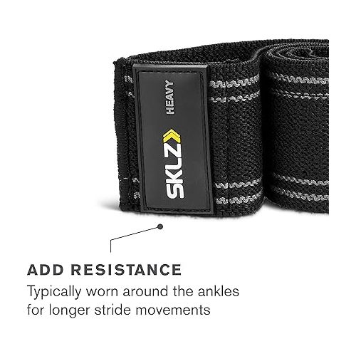 스킬즈 SKLZ Non-Slip Fabric Mini Resistance Band for Upper and Lower Body