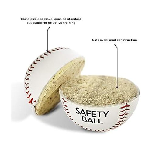 스킬즈 SKLZ Soft Cushioned Safety Baseballs, 2 Pack, White Pearl