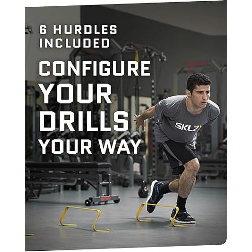 스킬즈 SKLZ Agility Training Set: 6X Hurdles and Speed Gates, Boost Speed, Agility, and Coordination!