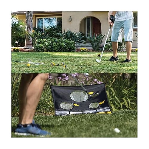 스킬즈 SKLZ Quickster Chipping Golf Net, Black + Balls 12 Pack