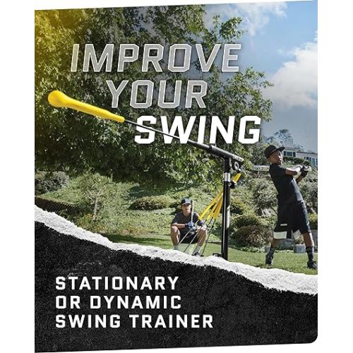 스킬즈 SKLZ Hurricane Premium Portable Batting Practice/Hitting Swing Trainer System for Baseball and Softball, All Ages Training