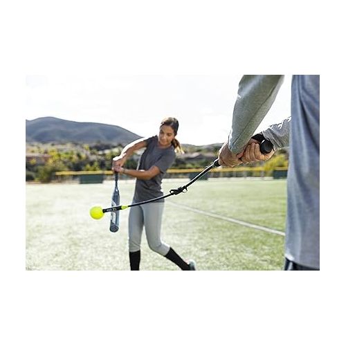 스킬즈 SKLZ Hitting Stick Batting Swing Trainer Select for Softball with Impact Absorbing Handle, 52