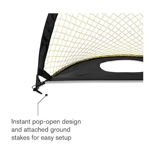 스킬즈 SKLZ 2-in-1 Precision Pop-Up Soccer Goal and Target Trainer 3 x 2 Feet (Precision Pop-Up Goal)