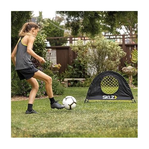 스킬즈 SKLZ 2-in-1 Precision Pop-Up Soccer Goal and Target Trainer 3 x 2 Feet (Precision Pop-Up Goal)