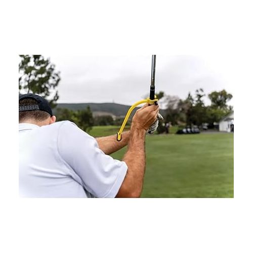 스킬즈 SKLZ Wrist Hinge Golf Swing Trainer for Correcting Wrist Position, Yellow