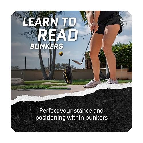 스킬즈 SKLZ Bunker Caddie Golf Training Aid: Perfect Your Bunker Shots with Precision & Style, 3 Discs Included