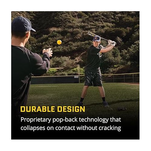 스킬즈 SKLZ 5-Position Tee and Impact Practice Balls 12 Pack Bundle, A Comprehensive Training Kit That Can Help You Improve Your Batting Skills.