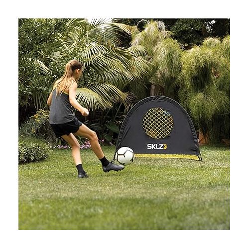 스킬즈 SKLZ 2-in-1 Precision Pop-Up Soccer Goal and Target Trainer 4 x 3 Feet