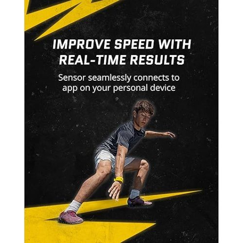 스킬즈 SKLZ Hyper Speed Athletic Training System - Wearable Sports Technology with Integrated Training Videos for Speed, Agility, and Vertical Jump Enhancement, Includes Tripod Phone Stand