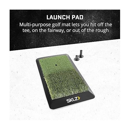 스킬즈 SKLZ Launch Pad + Impact Golf Balls 12 Pack, Traveling Golf Training Set