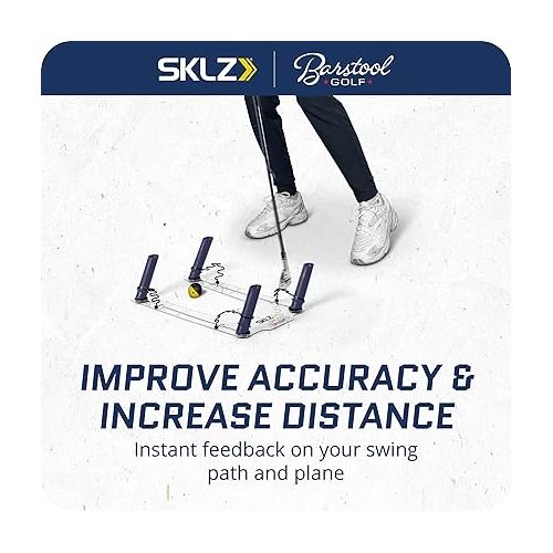 스킬즈 SKLZ Barstool Golf Swing Guide Trainer for Improved Consistency and Accuracy