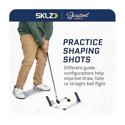 스킬즈 SKLZ Barstool Golf Swing Guide Trainer for Improved Consistency and Accuracy