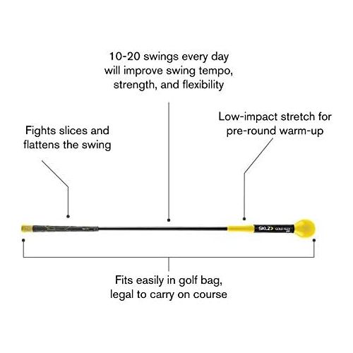 스킬즈 [아마존베스트]SKLZ Gold Flex Golf Swing Trainer Warm-Up Stick