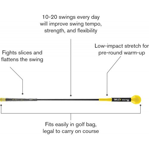 스킬즈 [아마존베스트]SKLZ Gold Flex Golf Swing Trainer Warm-Up Stick