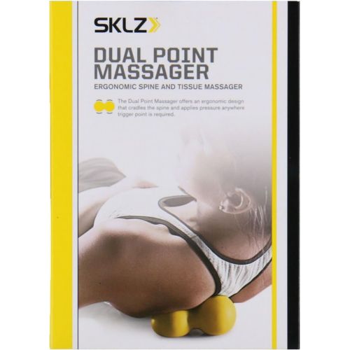 스킬즈 [아마존베스트]SKLZ Dual Point Massager - Ergonomic Spine and Tissue Massager - Comfortably Cradles The Spine, Providing Targeted Pressure to Create Mobility and Range of Motion