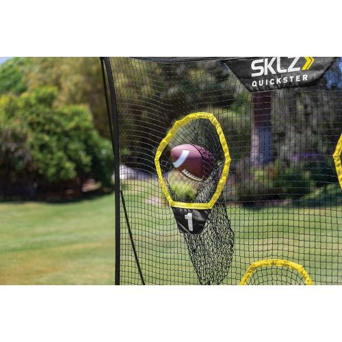 스킬즈 [아마존베스트]SKLZ Quickster Portable Football Training Net for Quarterback Passing Accuracy (7x7 Feet)