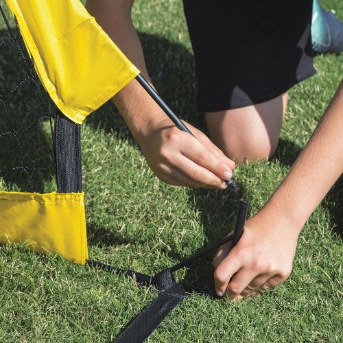 스킬즈 [아마존베스트]SKLZ Youth Soccer Net Black/Yellow, 4-Foot x 3-Foot