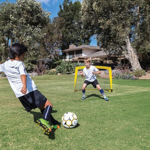 스킬즈 [아마존베스트]SKLZ Youth Soccer Net Black/Yellow, 4-Foot x 3-Foot