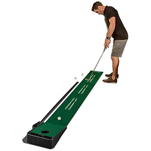 스킬즈 [아마존베스트]SKLZ Accelerator Pro Indoor Putting Green with Ball Return, 9 feet x 16.25 inches