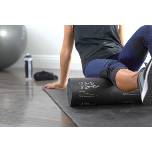 스킬즈 [아마존베스트]SKLZ Memory Foam 20-Inch Foam Roller with Self-Guided Rolling Illustrations