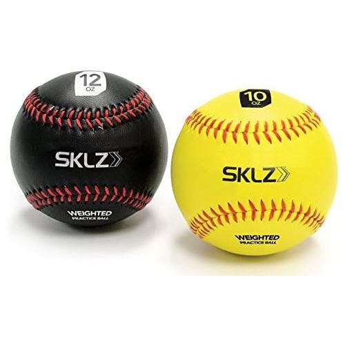 스킬즈 [아마존베스트]SKLZ Weighted Training Baseballs, 10 Ounce and 12 Ounce, 2 Pack (Old Model)