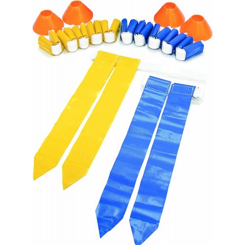 스킬즈 [아마존베스트]SKLZ Flag Football 10-Player Deluxe Set with Flags, Belts, and Cones