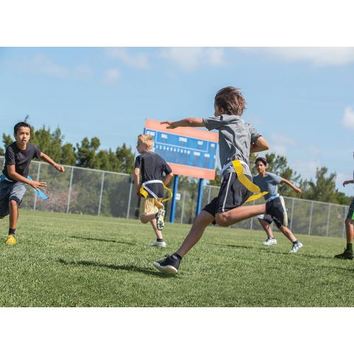 스킬즈 [아마존베스트]SKLZ Flag Football 10-Player Deluxe Set with Flags, Belts, and Cones