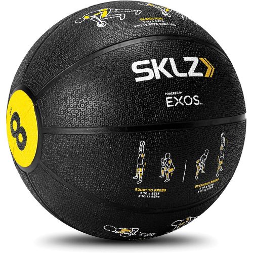 스킬즈 [아마존베스트]SKLZ Trainer 8-Pound Medicine Ball with Self-Guided Exercise Illustrations
