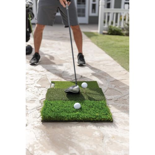 스킬즈 SKLZ Pure Practice Golf Mat Training Aid for Backyard Driving and Chipping