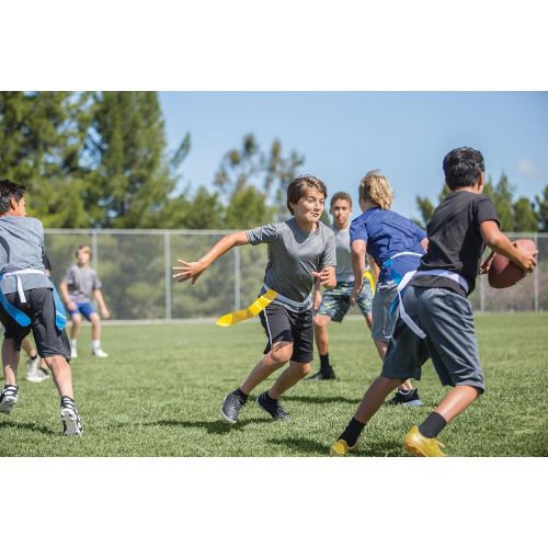 스킬즈 SKLZ Flag Football 10-Player Deluxe Set with Flags, Belts, and Cones, Multi, One Size