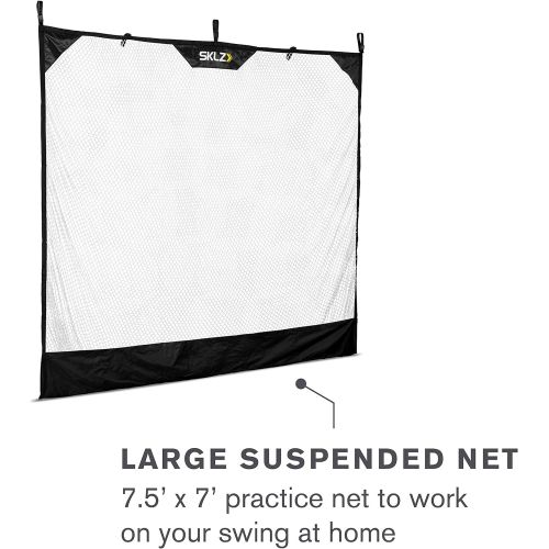 스킬즈 SKLZ Baseball, Softball, and Golf Hanging Net for Hitting, Pitching and Driving Practice (7-feet X 7.5-feet)