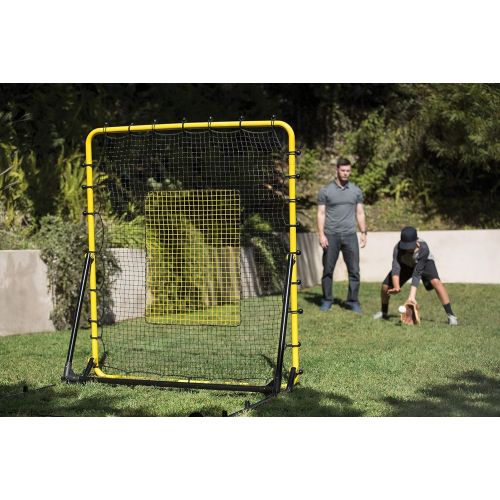 스킬즈 SKLZ Baseball and Softball Rebounder Net for Pitching and Fielding Training, 4 x 4.5 feet