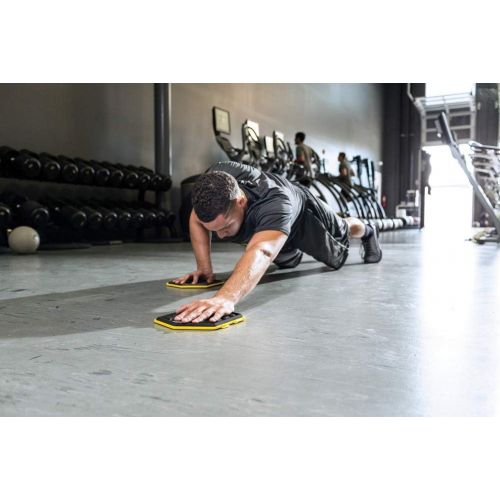 스킬즈 SKLZ Slidez Dual-Sided Exercise Glider Discs for Core Stability Exercises for Hands & Feet, Standard Use