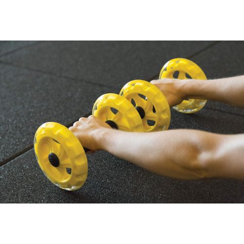 스킬즈 SKLZ Core Wheels Dynamic Strength and Ab Trainer Roller, Set of 2